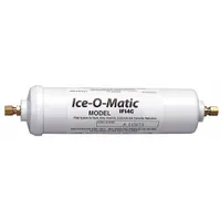 ICE-O-MATIC Inline Water Filter: 10 micron, 0.5 gpm, 4 in Overall Ht, 2 1/2 in Overall Dia (MPN IFI4C)