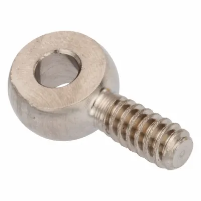 AMPG Fixed Rod End: Stainless Steel, Plain, 30 mm Hole Center-to-End Lg, Left Hand - Stainless Steel Male Threaded Fixed Rod Ends