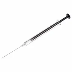 This 1 mL gastight syringe features a borosilicate glass barrel and PTFE plunger and tip for chemical resistance. It includes a cemented Luer tip needle with point style 2 and is sterile, individually packaged. The tip is non-replaceable. Suitable for precise liquid handling in analytical applications.