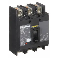 This 200 A, 3-pole molded case circuit breaker is rated 25kA at 240V AC with a fixed instantaneous trip and lug terminals. It features ABC phase connection and is part of the QD series, suitable for overcurrent protection in branch circuits within panelboards and switchboards.