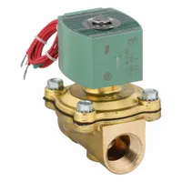 REDHAT Solenoid Valve: 2-Way, Normally Closed, 1 in Pipe Size, 12V DC, Watertight, High Flow (MPN 8210G054LF 12/DC)
