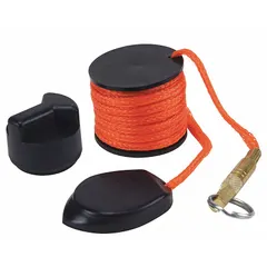 This non-conductive replacement fish tape is 20 ft long with a round tape shape and leader end style. It is used for pulling wires through conduit and walls in electrical installations where a non-conductive leader is required for safety. Designed as a replacement tape for compatible KLEIN TOOLS fish tape systems.