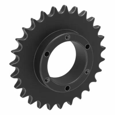 TSUBAKI Single Strand Sprocket: For 60 Chain, 27 Teeth, 6.46 in Pitch Dia - Size 60 Bushed-Bore Roller Chain Sprockets