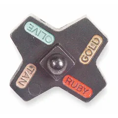 Replacement die set for TBM5S tools, part of the Color-Keyed Ruby series. Accommodates 1 to 3/0 AWG aluminum conductors. Rated for Code applications with copper and aluminum connectors.