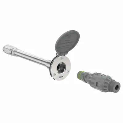AQUOR WATER SYSTEMS Wall Hydrant: For 10 in Wall Thick, 11 3/4 in Overall Lg, Stainless Steel - Aquaor Water Systems Wall Hydrants