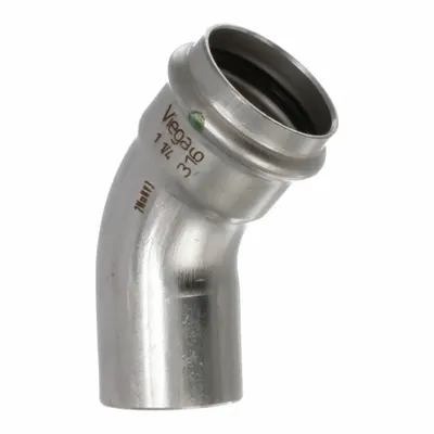 VIEGA PROPRESS 45° Press-Fit x FTG Elbow - Potable Water Stainless Steel Press Tube Fittings