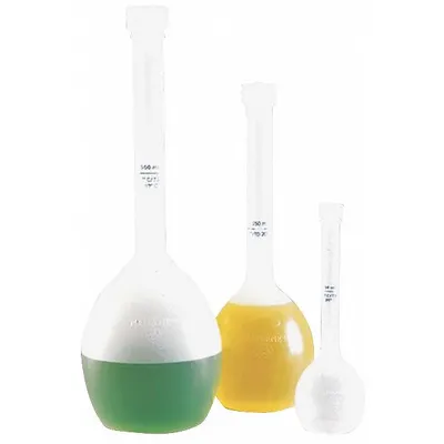 NALGENE Volumetric Flask: Volumetric, Polypropylene, 50 mL, 1.69 fl oz, Non-Sterile - Plastic Volumetric Flasks