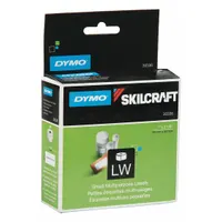 Thermal transfer precut label roll measuring 1 in x 2 1/8 in with rubber adhesive. Contains 500 labels per roll. Compatible with 450 printer series and supports Turbo/5XL counts of 450/550/550. Used for industrial asset tracking, inventory management, and shipping labels