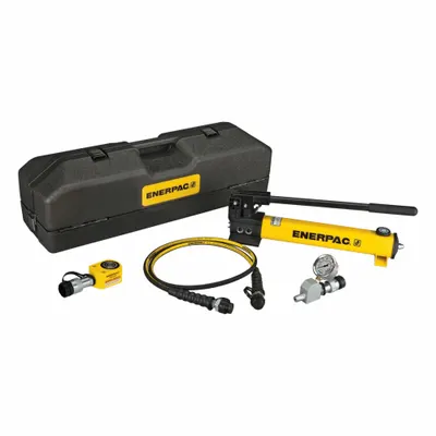 ENERPAC Hydraulic Cylinder and Hand Pump Set: 11 ton Cylinder Nominal Capacity, RSM100 - Lifting Sets