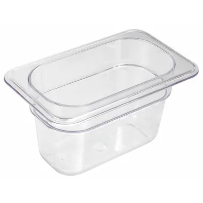 CRESTWARE Food Pan: Ninth Size, Rectangular, NSF Certified, 7 in Overall Lg - Steam Table Pans