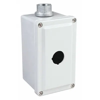 SCHNEIDER ELECTRIC Push Button Enclosure: 30mm, 1 Holes, Non-Metallic - Enclosures for 30mm Operators