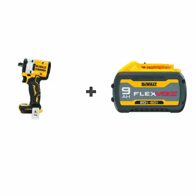 DEWALT Impact Wrench: 1/2 in Drive Size, 300 ft-lb Fastening Torque - DEWALT Cordless Impact Wrenches
