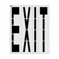 Individual Stencil: Exit, 0.062 in Thick, 96 in Overall Ht, 64 in Overall Wd, Message, FHWA/MUTCD (MPN 4036-096)