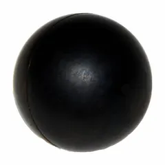 This check ball is designed for use in diaphragm pumps and other fluid handling systems to prevent backflow and maintain system pressure. It seats against a valve seat, allowing flow in one direction only. Constructed of Buna-N material, it measures 0.75 inches in diameter for pump size.