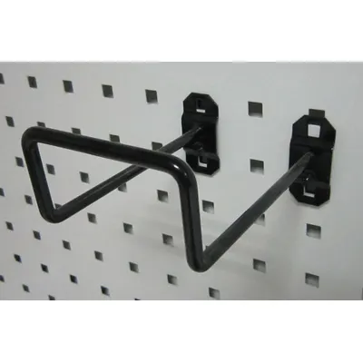 OEM Double Closed Pegboard Hook: 5 1/2 in x 4 in - Hooks for Square-Hole Pegboard