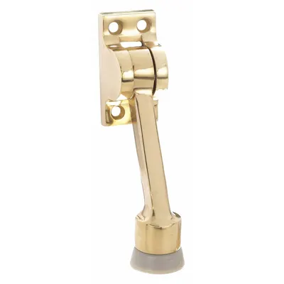 OEM APPROVED VENDOR Lever Door Holder, Brass, Gold, 1-1/8 in Wd, 2-1/4 in Ht - Lever Door Holders