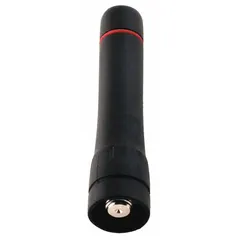 UHF stubby antenna compatible with ICOM F2000, F2100D, F4001, F62D, and F62DUL series radios. Operates in the 450 MHz to 490 MHz frequency range. Black finish. Suitable for two-way radio communication in industrial, public safety, and commercial settings.