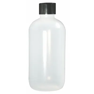QORPAK Sampling Bottle: LDPE, 2 fl oz, 60 mL, Natural, 18-410 Screw Closure Size - LDPE Narrow Mouth Round Lab Bottles