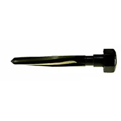 Car reamer with 7/8 in diameter and magnetic hex shank, made from Black & Gold High Speed Steel. Impact rated for use with impact drivers. Used to enlarge or deburr holes in metal, common in automotive repair and fabrication.