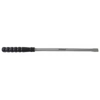 Screwdriver Handle Pry Bar: Chisel End, 32 in Overall Lg, T No, Straight End Angle, ASME B107.52