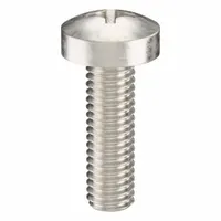 Machine Screw: M3x0.50 Thread Size, 10 mm Lg, 316, Stainless Steel, Plain, Pan, Phillips, 100 PK (MPN ZSCRW-449)