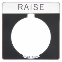 Legend Plate: 30 mm Panel Mounting Size, Rectangular, 5 in Overall Ht x 4 in Overall Wd (MPN 10250TS28)