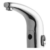 CHICAGO FAUCETS Bathroom Sensor Faucet: HyTronic Traditional, Cast Brass, Polished Chrome Finish (MPN WWG116.221.AB.1T)