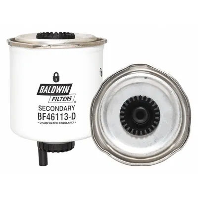 BALDWIN FILTERS Fuel Filter: Cartridge, 4 1/2 in Overall Lg, 3 1/2 in Outside Dia - Can-Type Fuel/Water Separators
