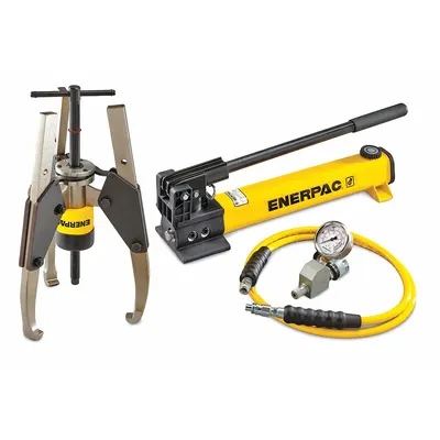 ENERPAC Hydraulic Puller Set: 24 ton Capacity with Attachments - Ram Puller Sets