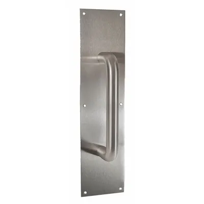 TRIMCO 1018-2B.710CU Standard Door Pull, 15 in Height, Copper Alloy, Gray Finish - Standard Door Pulls