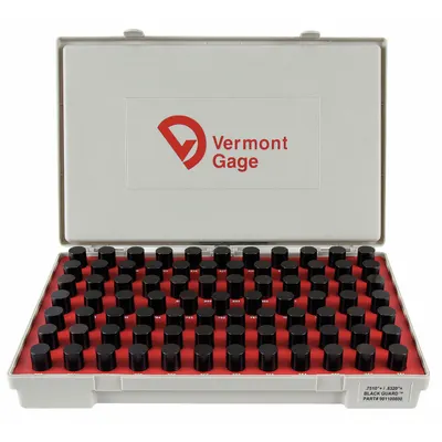 VERMONT GAGE Go (Plus) Pin Gauge Set - Go (Plus) Pin Gauge Sets - Black Oxide Finish