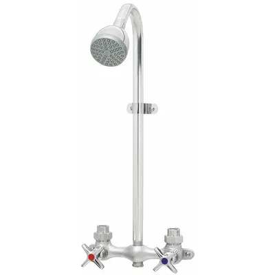 SPEAKMAN Shower Faucet: Commander, 2 gpm Fixed Showerhead Flow Rate, Plastic - Shower Faucets with Fixed Showerheads