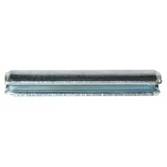 This steel roll pin is a replacement part for Dayton pallet jacks. It is used to secure components within the pallet jack assembly, supporting reliable operation in material handling tasks in warehouses and industrial settings.