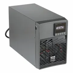 Single-phase online double-conversion UPS with 700 VA power rating. Accepts input voltages of 100, 110, 120, or 127 V AC via a 5-15P plug. Provides continuous power conditioning and battery backup for sensitive electronic equipment in industrial, networking, and control applications.
