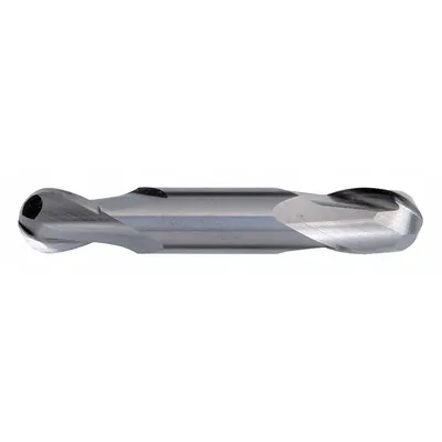CLEVELAND Ball End Mill: Carbide, Double End, 2 Flute, 7/16" Mill Dia, 7/8" LOC, 4" OAL (MPN C60215) - Double-End Carbide Ball End Mills for Aluminum