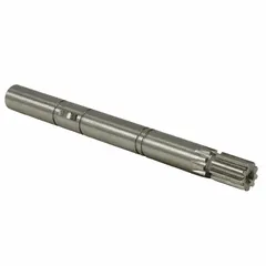This gear and shaft assembly is designed for use in rotary gear pumps and power transmission systems. It is compatible with Dayton brand equipment and replaces model 4KHE3. The assembly transmits rotary motion and torque in industrial applications such as material handling and conveyor systems.