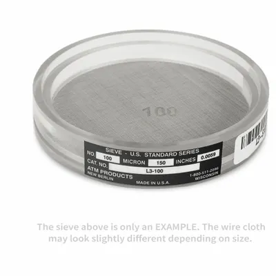 ADVANTECH Ultrasonic Test Sieve: Nickel, 3 1/2 in Outside Dia, 1 1/4 in Ht - Ultrasonic Test Sieves