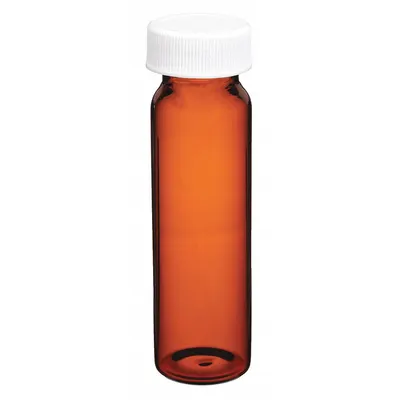 QORPAK Vial: 40 mL, Includes Closure, Polypropylene, 27.75 mm Body Dia, Square - Glass Sample Vials