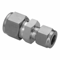 HAM-LET Compression Fitting Adapter: 3/16 in OD x 1/8 in OD Fitting Size, Tube x Tube (MPN 763L SS 3/16X 1/8)