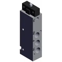 Shuttle Valve: VZM500 Series, Basic Plunger Actuator, 5 Ports, 1/8 in NPT (MPN VZM550-N01-00)