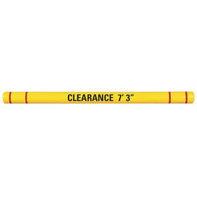 OEM Clearance Bar with Custom Graphics Kit: 80 in Overall Lg, 7 3/8 in Outside Dia - Suspended Clearance Bars