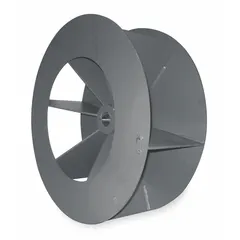 This Dayton radial blade blower wheel is constructed of steel with a 19 1/8 in diameter and a 1 7/16 in bore. It is designed for CW/CCW rotation and includes set screws. Suitable for use in HVAC and ventilation systems as a replacement component.