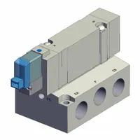 Solenoid Valve: SY7000 Series, Single Solenoid, Five-Way / Two-Position, 5 Ports, 24V DC, Female NPT (MPN SY7140-5LOZ-02T)