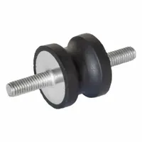 JW WINCO Vibration-Isolating Mount: Hourglass, Natural Rubber, Male x Male Style (MPN 456.1-30-20-22-5/16-55)