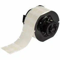 Wraparound Label: 1 in x 1 in, 1 in, Self-Extinguishing Vinyl, Clear (Matte), 2,500 Labels Included (MPN B33-116-417)