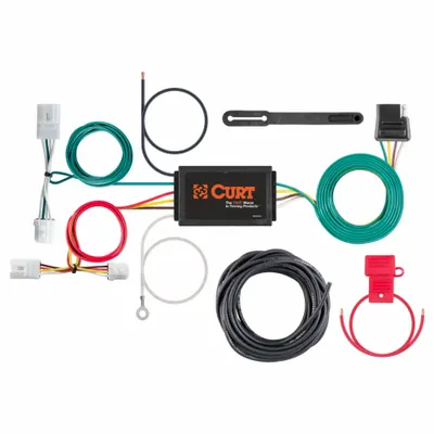 CURT Automotive Electrical Plug: 4-Way Flat, IP67, Dust Cover (MPN 56033) - Fleet and Vehicle Maintenance