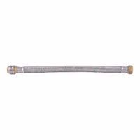 Water Heater Connector: 11/16 in Hose Inside Dia., 200 psi, Stainless Steel, Stainless Steel (MPN UR3088FX18G)