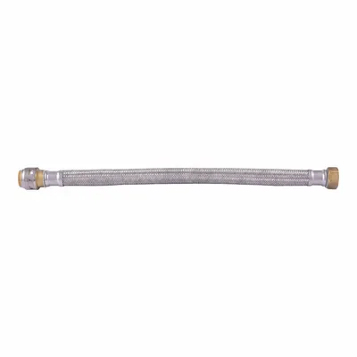 SHARKBITE MAX Water Heater Connector: 11/16 in Hose Inside Dia., 200 psi, Stainless Steel - Faucet Connectors