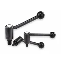KIPP Adjustable Handle: Steel, 5/16"-18 Thread, 30 mm Thread Lg, 88 mm Lg (MPN K0108.1A31X30)