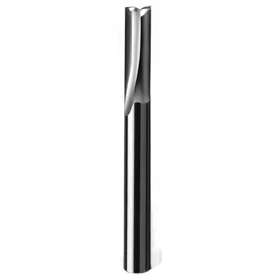 ONSRUD Solid Router Bit: Straight V-Flute, 2 Flute, 1/2" Cut Dia, 1" LOC (MPN 56-162) - Straight V-Flute Router Bits for Plastics